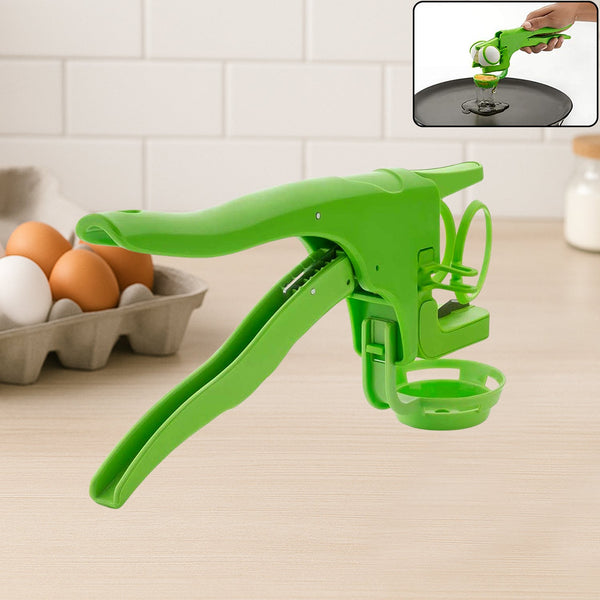 Plastic Handheld Egg Cracker with Separator