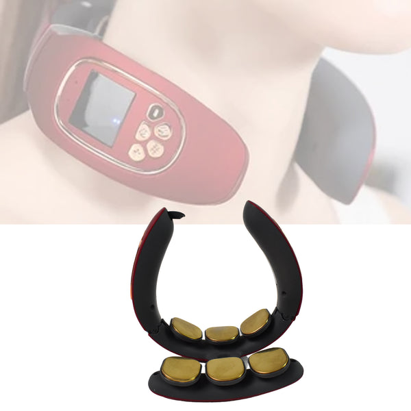 Wireless 6-Head Smart Electric Neck & Back Pulse Massager – Portable Pain Relief Device