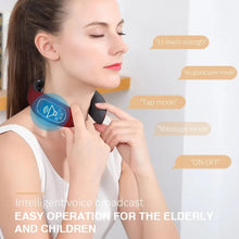 Wireless 6-Head Smart Electric Neck & Back Pulse Massager – Portable Pain Relief Device