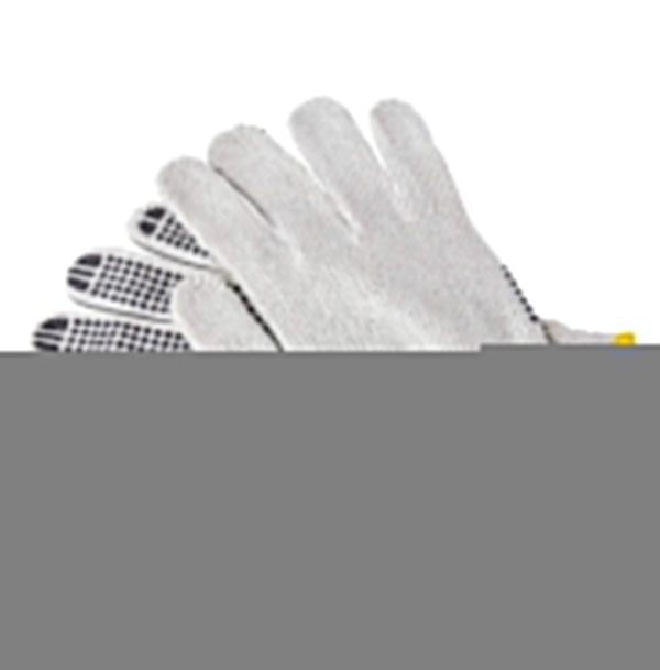Unisex raw white cotton hand gloves, comfortable and protective.