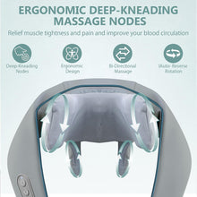 Rechargeable Electric Neck & Shoulder Massager with Heat Therapy