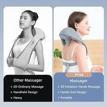 Rechargeable Electric Neck & Shoulder Massager with Heat Therapy