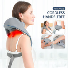 Rechargeable Electric Neck & Shoulder Massager with Heat Therapy
